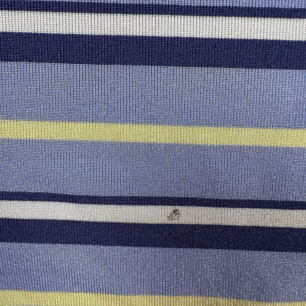 Ralph Lauren RLX Performance Polo Men's Large Blue & Yellow Stripe Golf Wicking